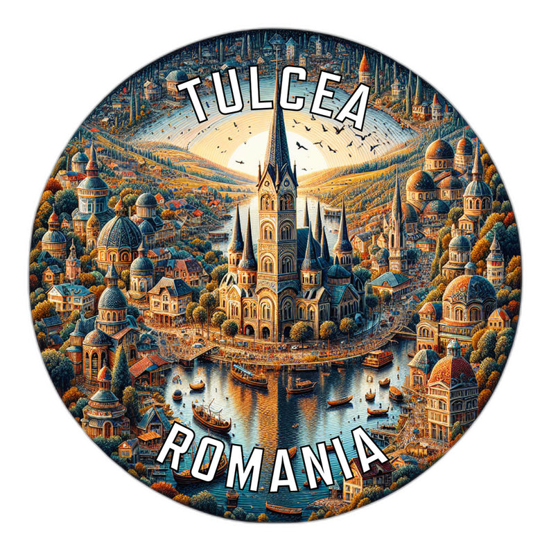 Tulcea Romania Souvenir Die Cut Flat Magnet 6-Inch