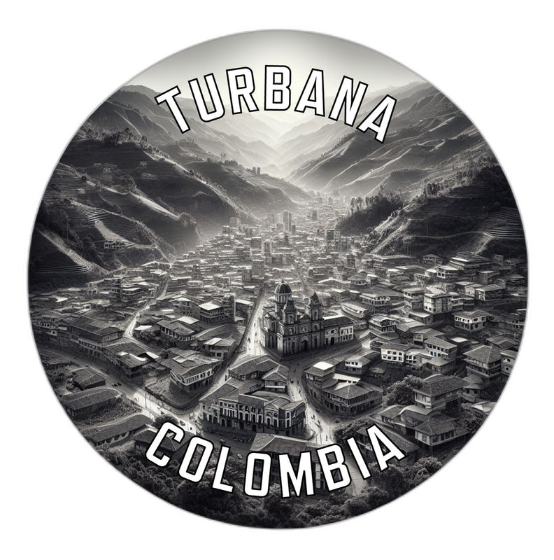 Turbana Colombia Souvenir Die Cut Flat Magnet 6-Inch