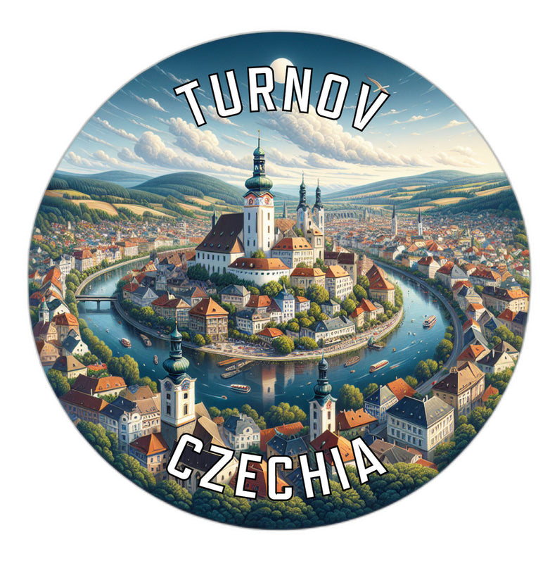 Turnov Czechia Souvenir Die Cut Flat Magnet 2-Inch