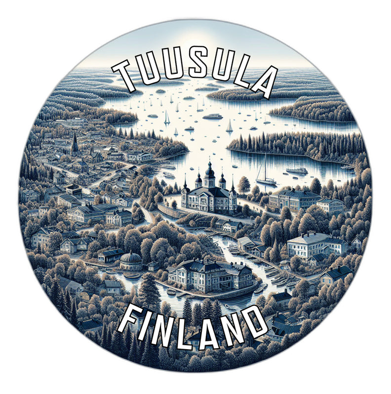 Tuusula Finland Souvenir Die Cut Flat Magnet 2-Inch