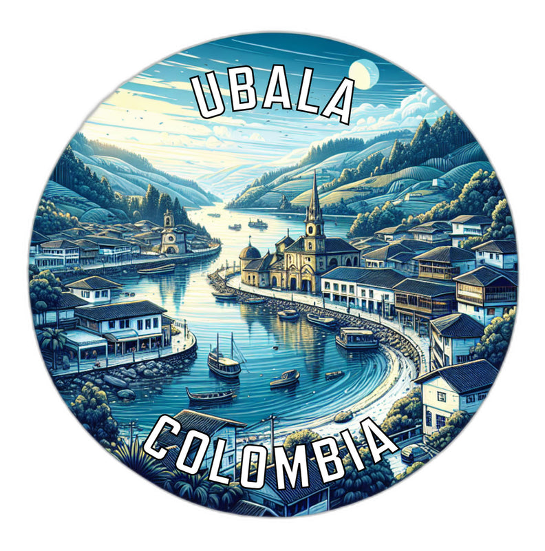 Ubala Colombia Souvenir Die Cut Flat Magnet 2-Inch