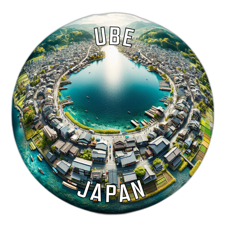 Ube Japan Souvenir Die Cut Flat Magnet 6-Inch