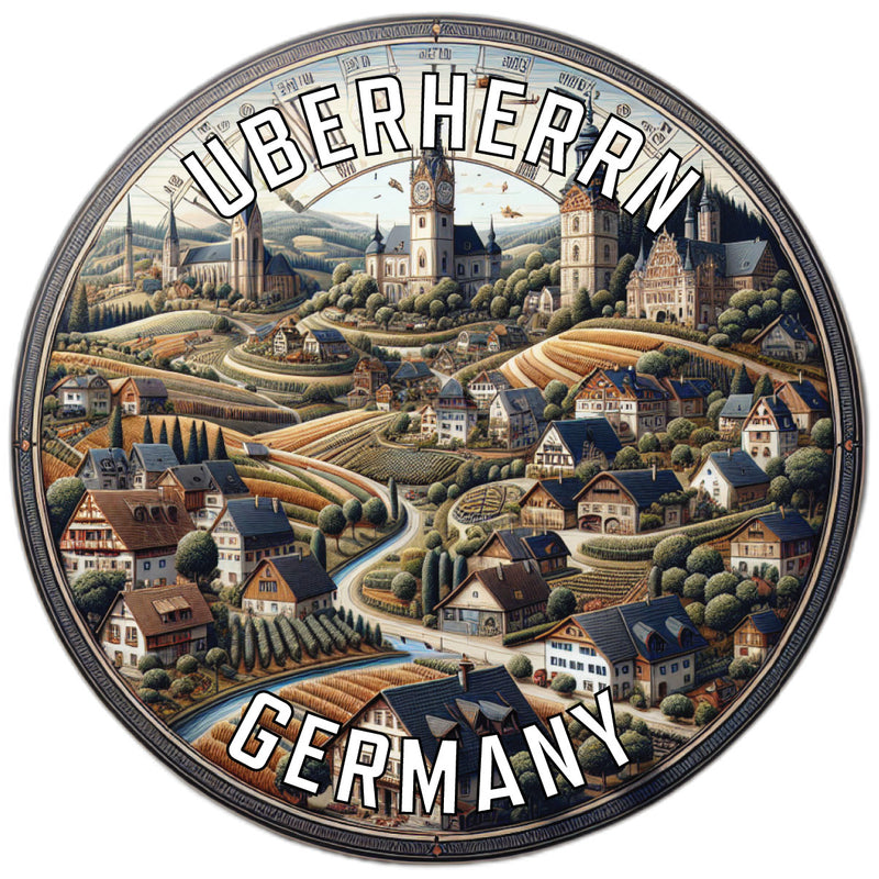 Uberherrn Germany Souvenir Vinyl Decal Sticker 6-Inch