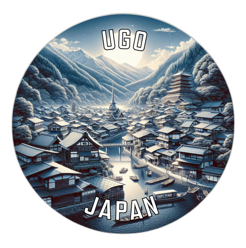 Ugo Japan Souvenir Die Cut Flat Magnet 2-Inch
