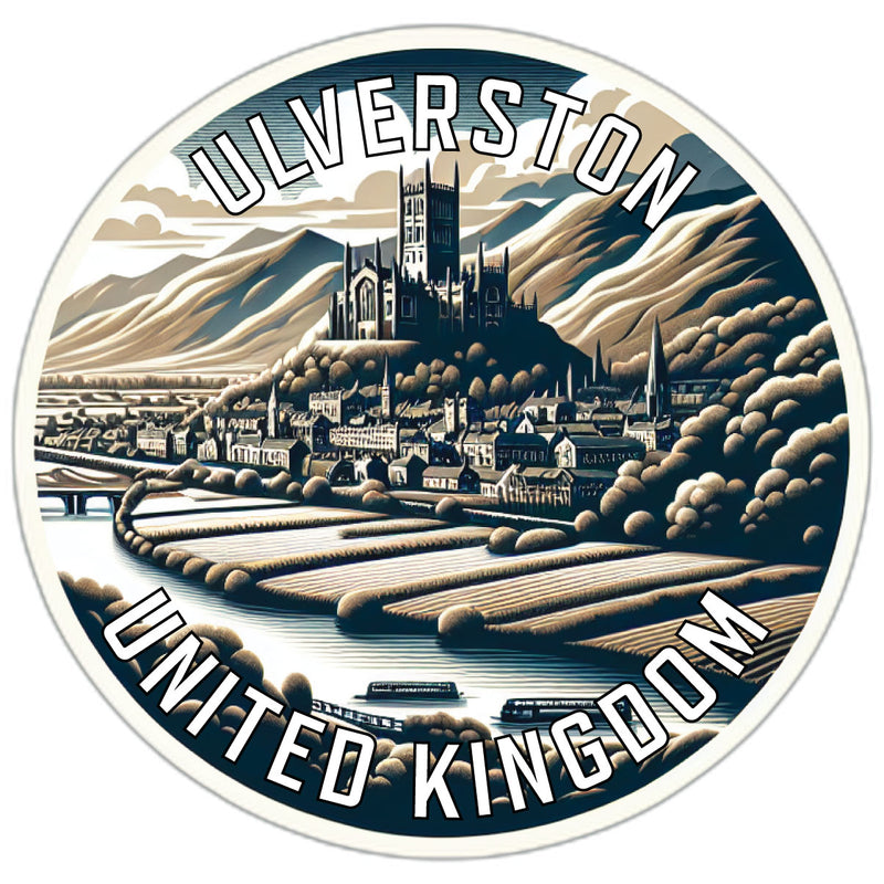 Ulverston United Kingdom Souvenir Die Cut Flat Magnet 2-Inch