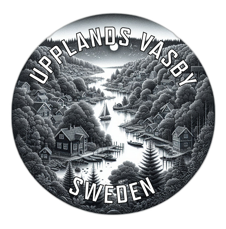Upplands Vasby Sweden Souvenir Die Cut Flat Magnet 2-Inch