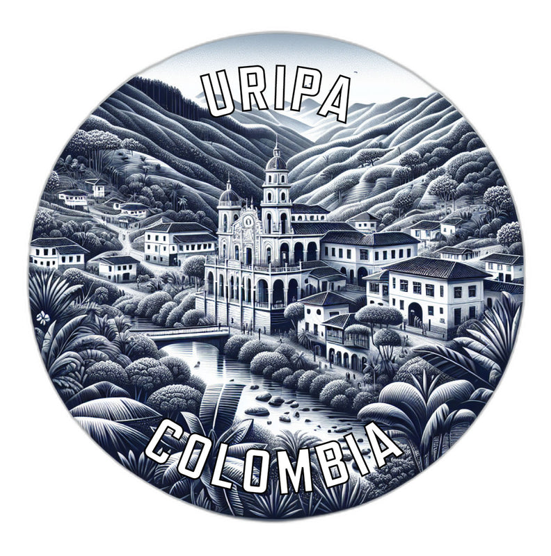 Uripa Colombia Souvenir Die Cut Flat Magnet 6-Inch