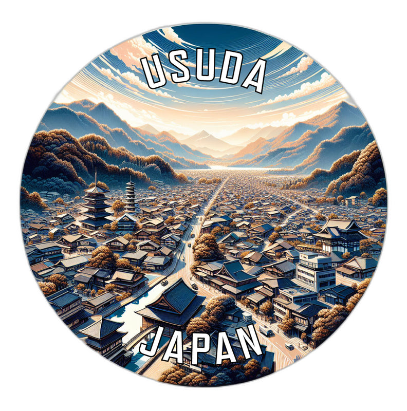 Usuda Japan Souvenir Die Cut Flat Magnet 2-Inch