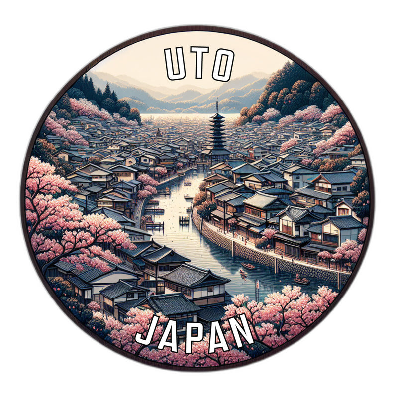 Uto Japan Souvenir Die Cut Flat Magnet 2-Inch