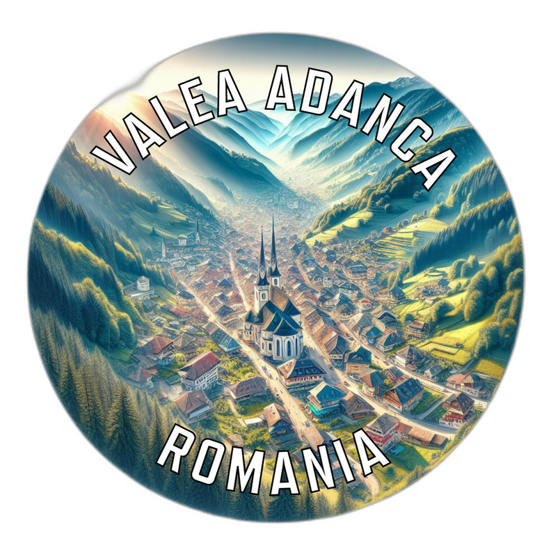 Valea Adanca Romania Souvenir Die Cut Flat Magnet 6-Inch