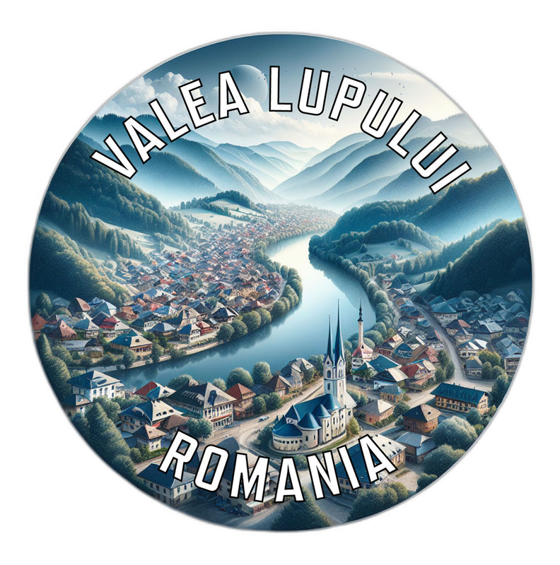 Valea Lupului Romania Souvenir Die Cut Flat Magnet 6-Inch