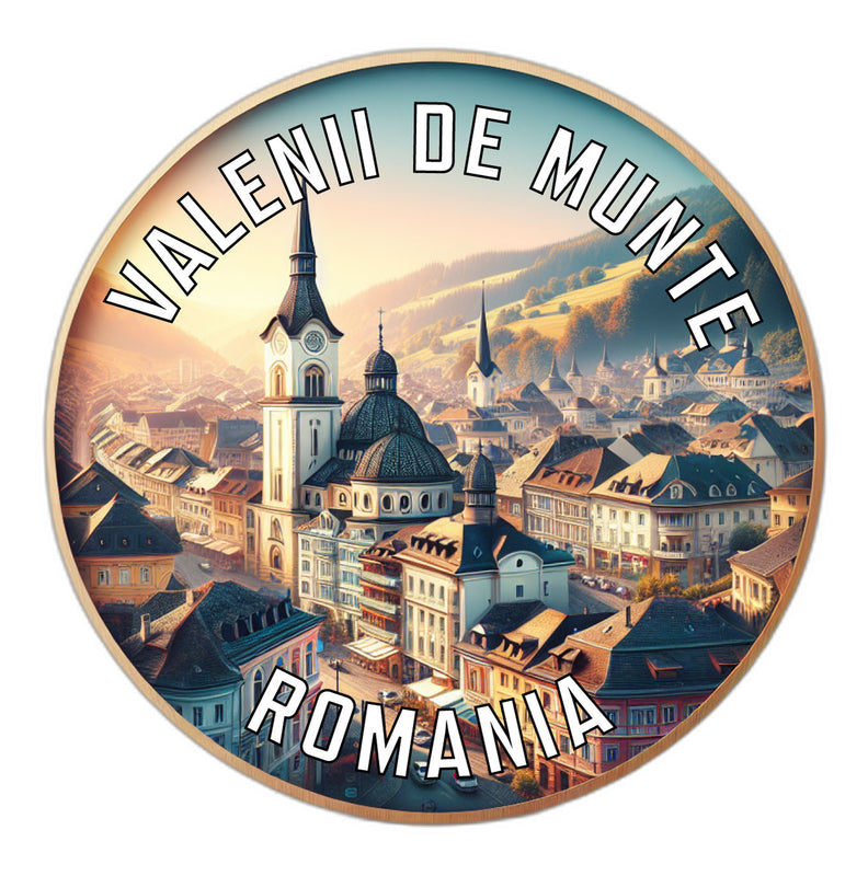 Valenii de Munte Romania Souvenir Die Cut Flat Magnet 2-Inch