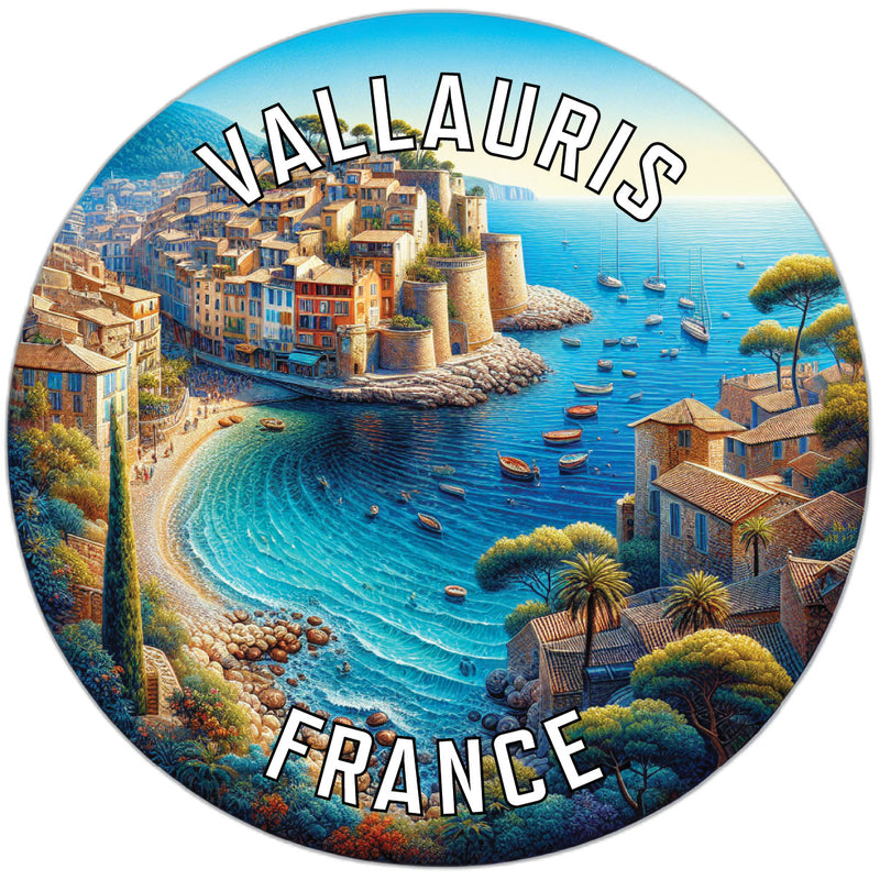 Vallauris France Souvenir Vinyl Decal Sticker 6-Inch