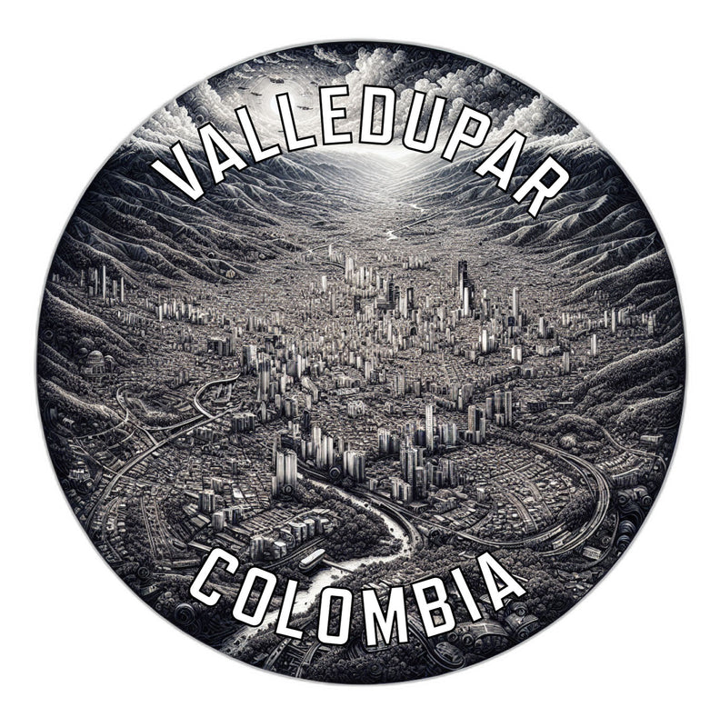 Valledupar Colombia Souvenir Die Cut Flat Magnet 2-Inch