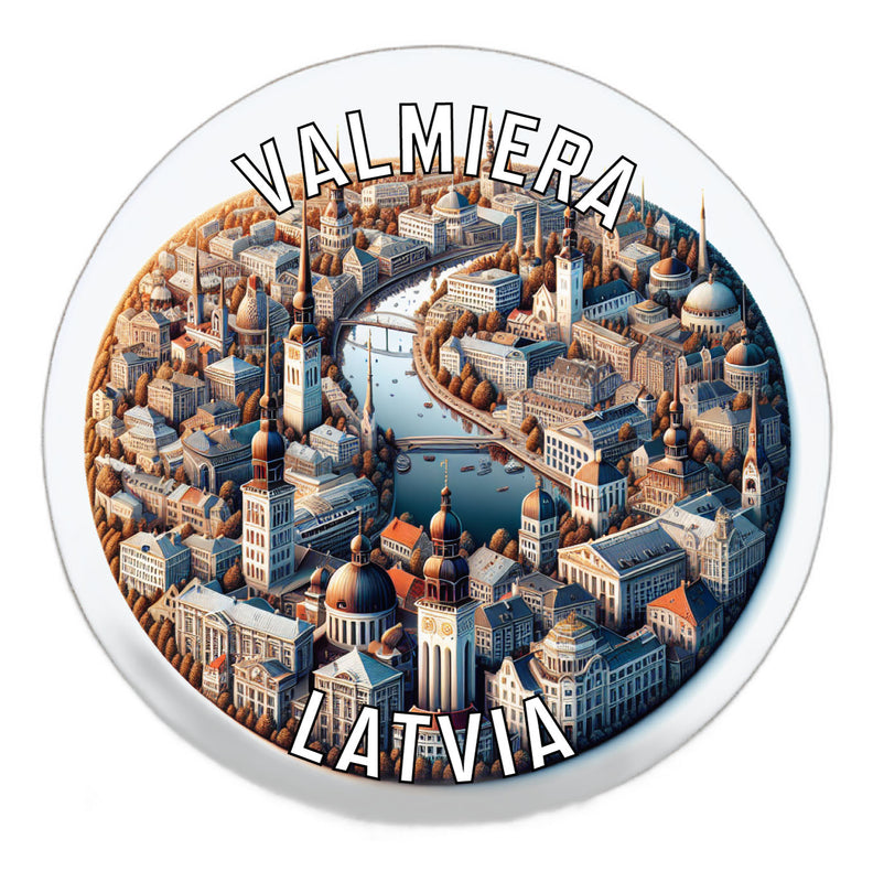 Valmiera Latvia Souvenir Die Cut Flat Magnet 2-Inch