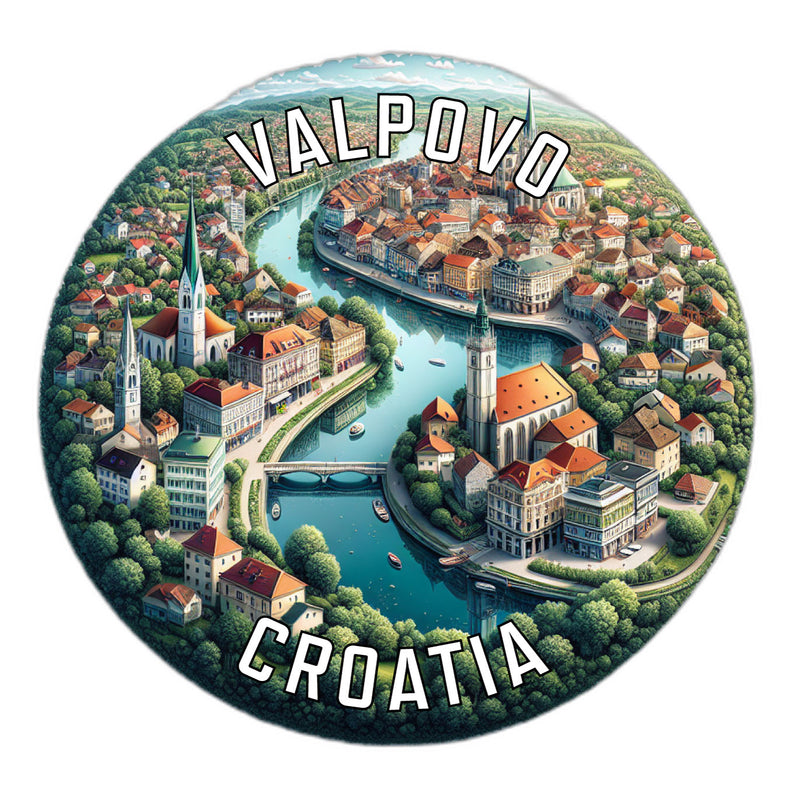 Valpovo Croatia Souvenir Die Cut Flat Magnet 2-Inch