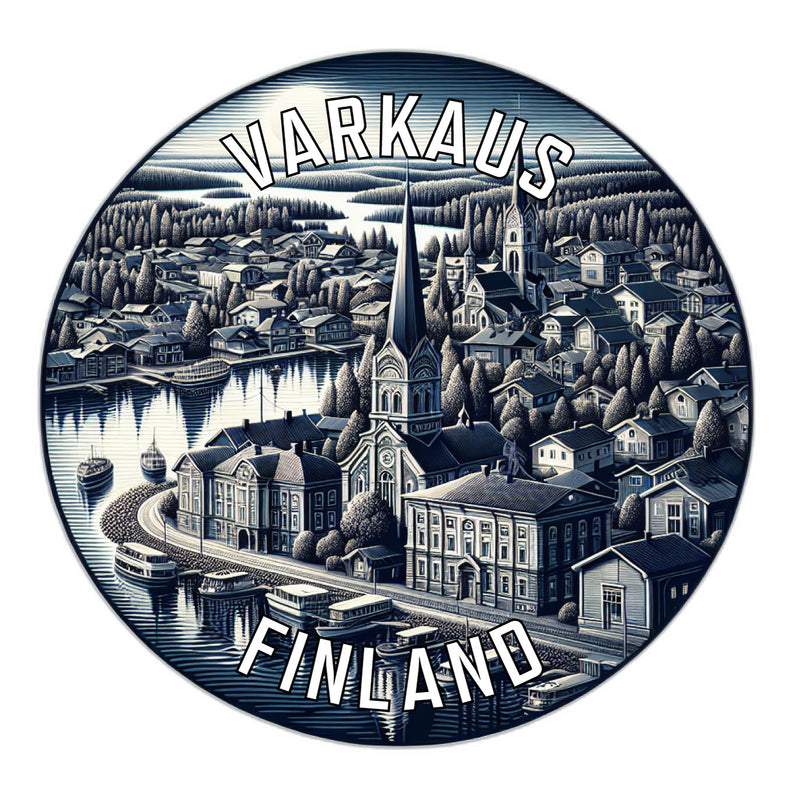 Varkaus Finland Souvenir Die Cut Flat Magnet 2-Inch