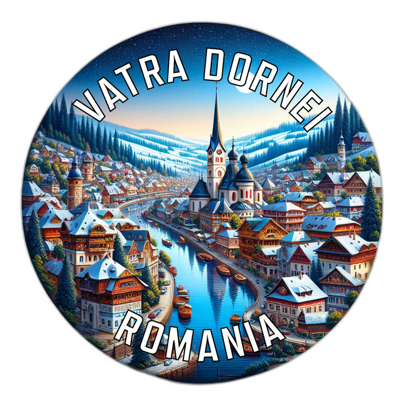 Vatra Dornei Romania Souvenir Die Cut Flat Magnet 6-Inch