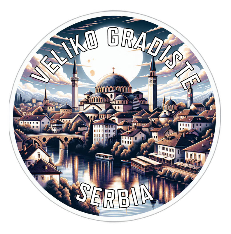 Veliko Gradiste Serbia Souvenir Die Cut Flat Magnet 6-Inch