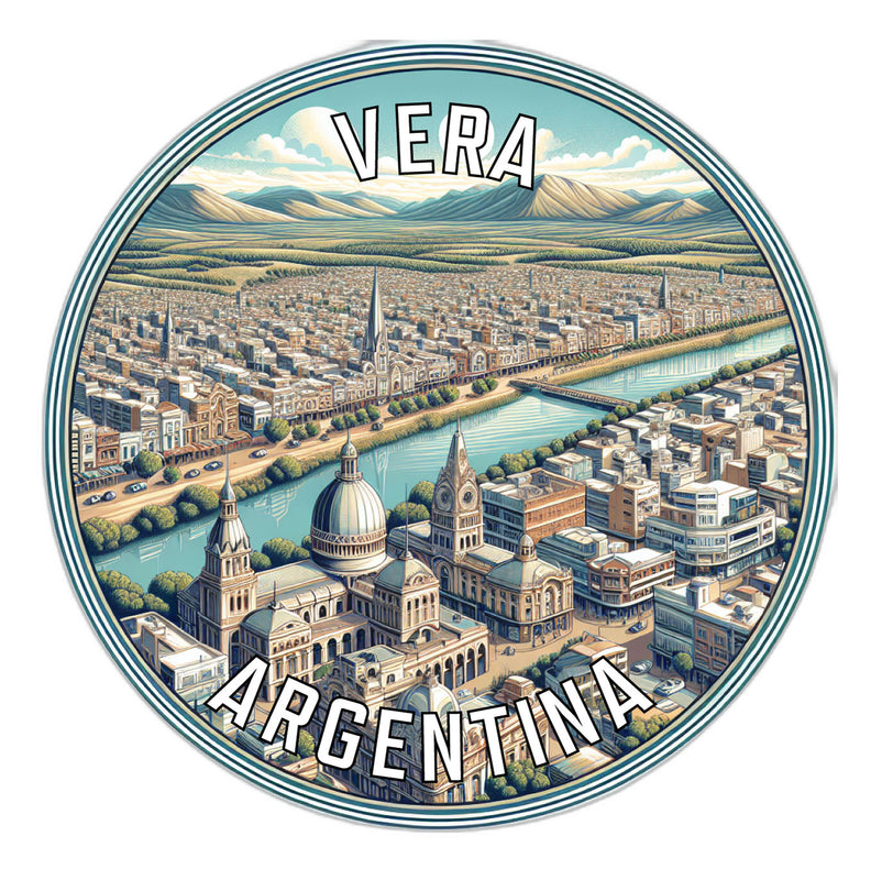 Vera Argentina Souvenir Die Cut Flat Magnet 4-Inch