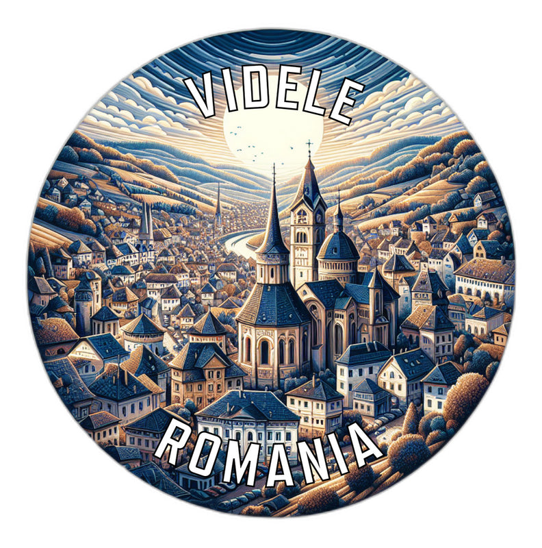 Videle Romania Souvenir Die Cut Flat Magnet 2-Inch