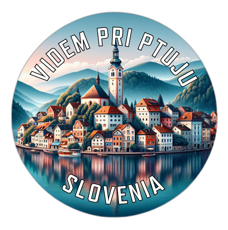 Videm pri Ptuju Slovenia Souvenir Die Cut Flat Magnet 2-Inch