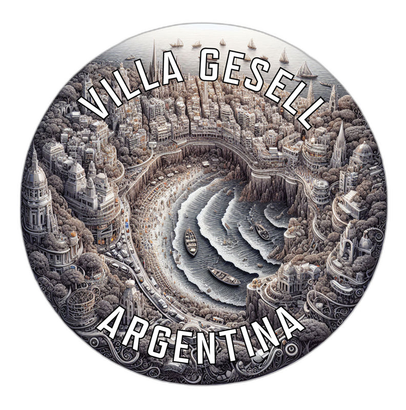 Villa Gesell Argentina Souvenir Die Cut Flat Magnet 2-Inch
