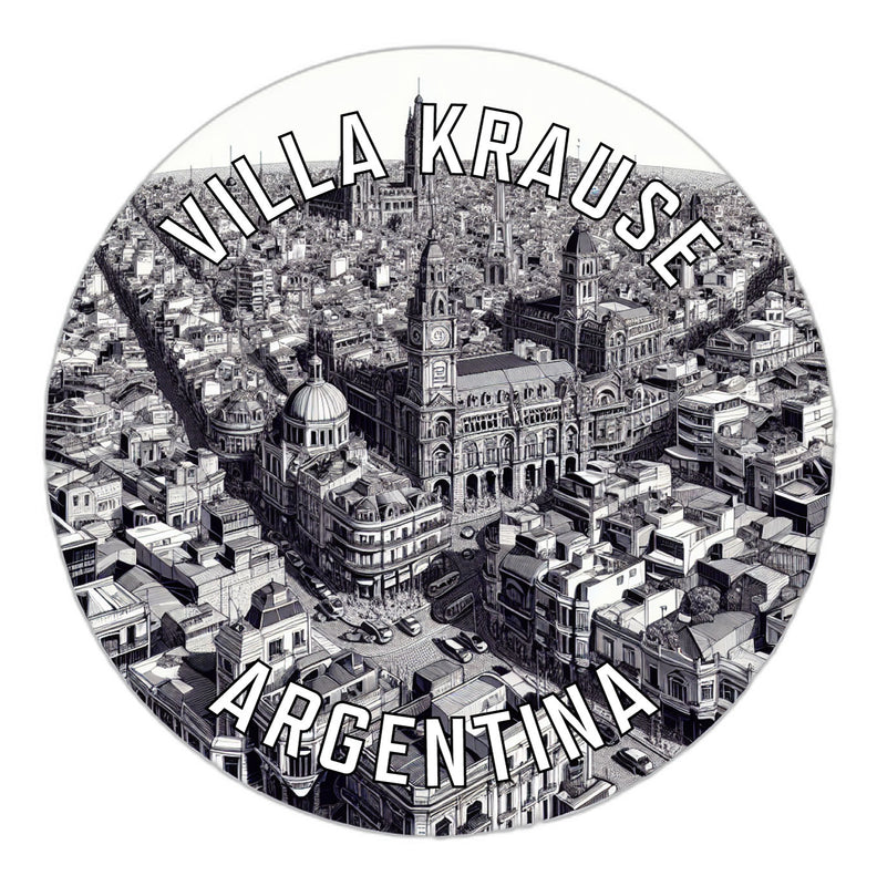 Villa Krause Argentina Souvenir Die Cut Flat Magnet 2-Inch