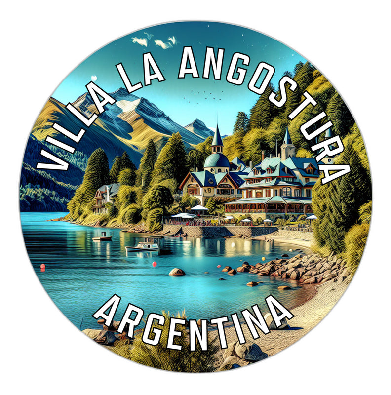 Villa La Angostura Argentina Souvenir Die Cut Flat Magnet 2-Inch