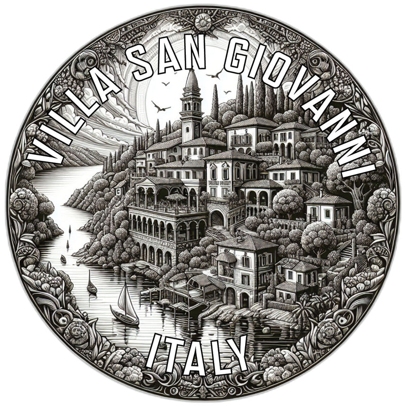 Villa San Giovanni Italy Souvenir Die Cut Flat Magnet 2-Inch