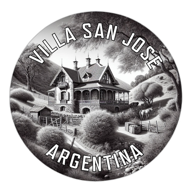 Villa San Jose Argentina Souvenir Die Cut Flat Magnet 6-Inch