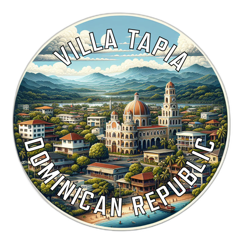 Villa Tapia Dominican Republic Souvenir Vinyl Decal Sticker 2-Inch