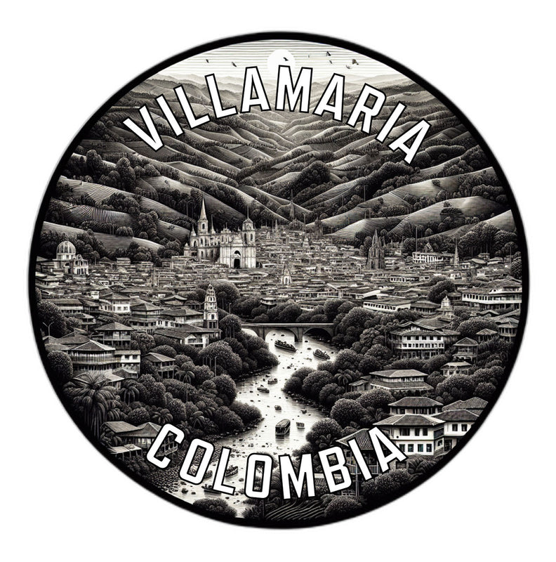 Villamaria Colombia Souvenir Die Cut Flat Magnet 6-Inch