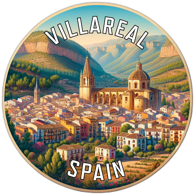 Villareal Spain Souvenir Die Cut Flat Magnet 2-Inch