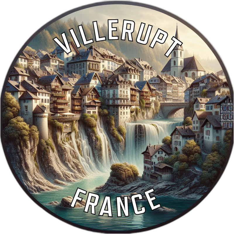 Villerupt France Souvenir Die Cut Flat Magnet 2-Inch