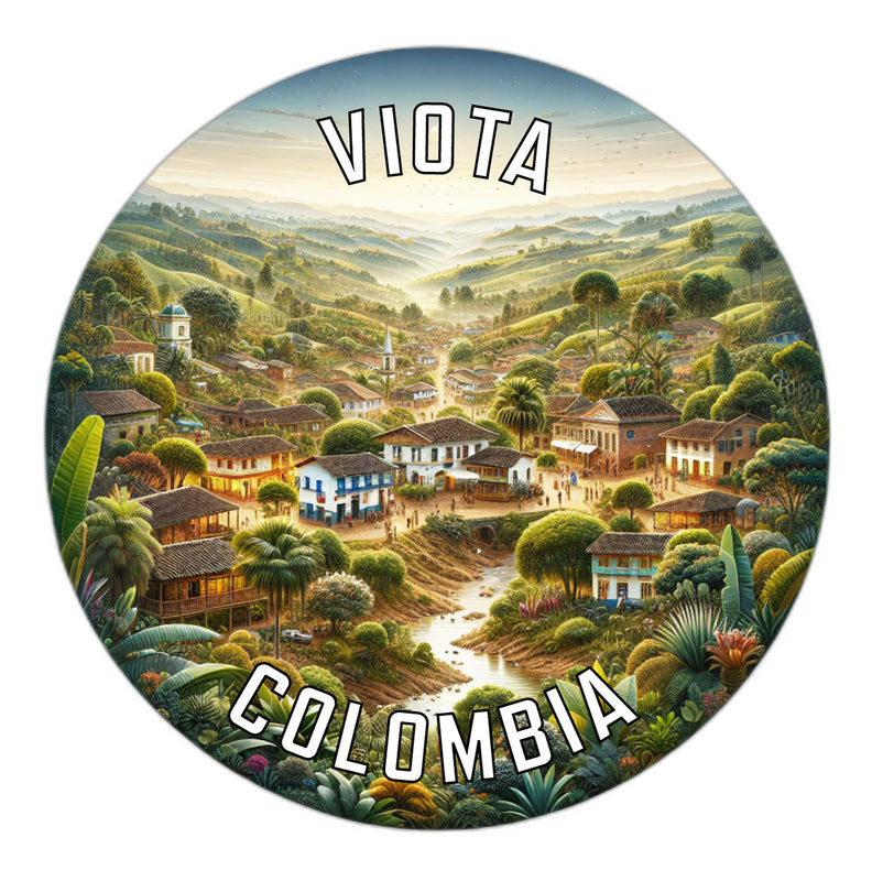 Viota Colombia Souvenir Die Cut Flat Magnet 2-Inch