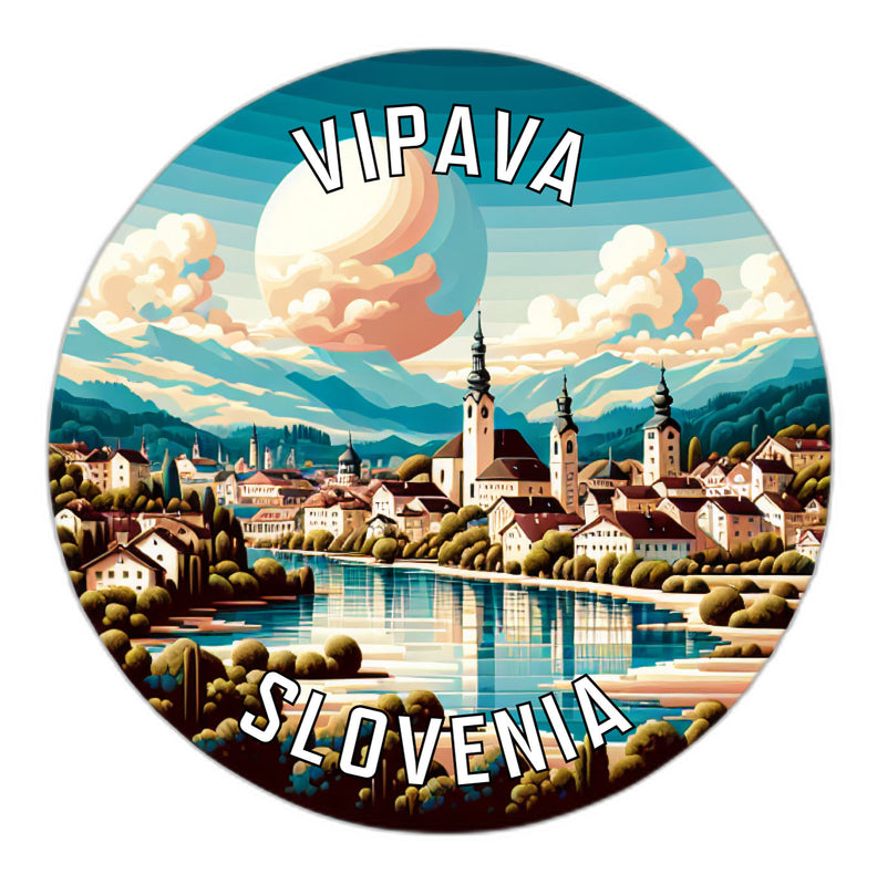 Vipava Slovenia Souvenir Die Cut Flat Magnet 2-Inch