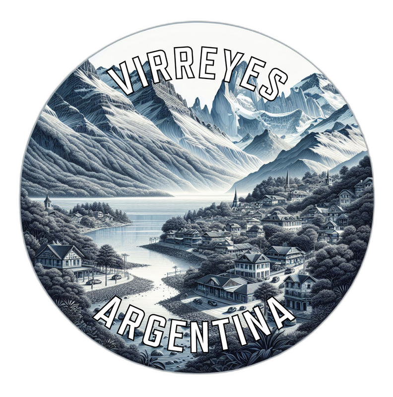 Virreyes Argentina Souvenir Die Cut Flat Magnet 6-Inch
