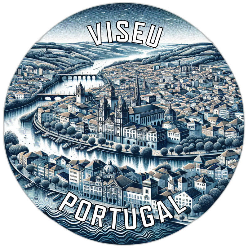 Viseu Portugal Souvenir Die Cut Flat Magnet 2-Inch