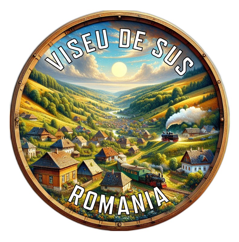 Viseu de Sus Romania Souvenir Die Cut Flat Magnet 6-Inch