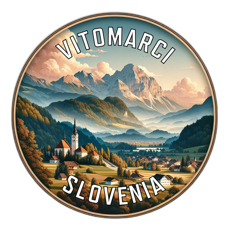 Vitomarci Slovenia Souvenir Die Cut Flat Magnet 6-Inch