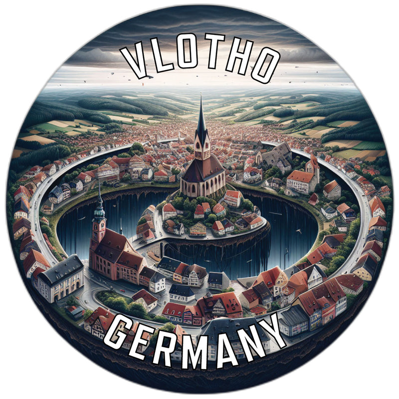Vlotho Germany Souvenir Die Cut Flat Magnet 2-Inch