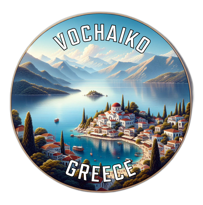 Vochaiko Greece Souvenir Die Cut Flat Magnet 6-Inch