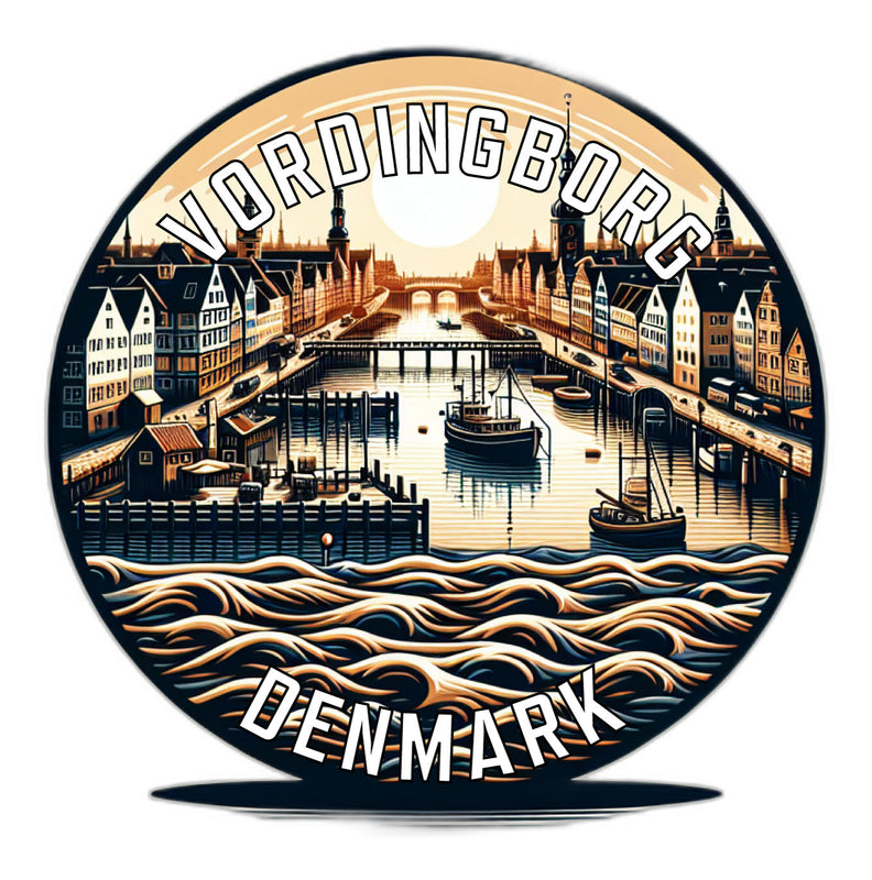 Vordingborg Denmark Souvenir Die Cut Flat Magnet 2-Inch