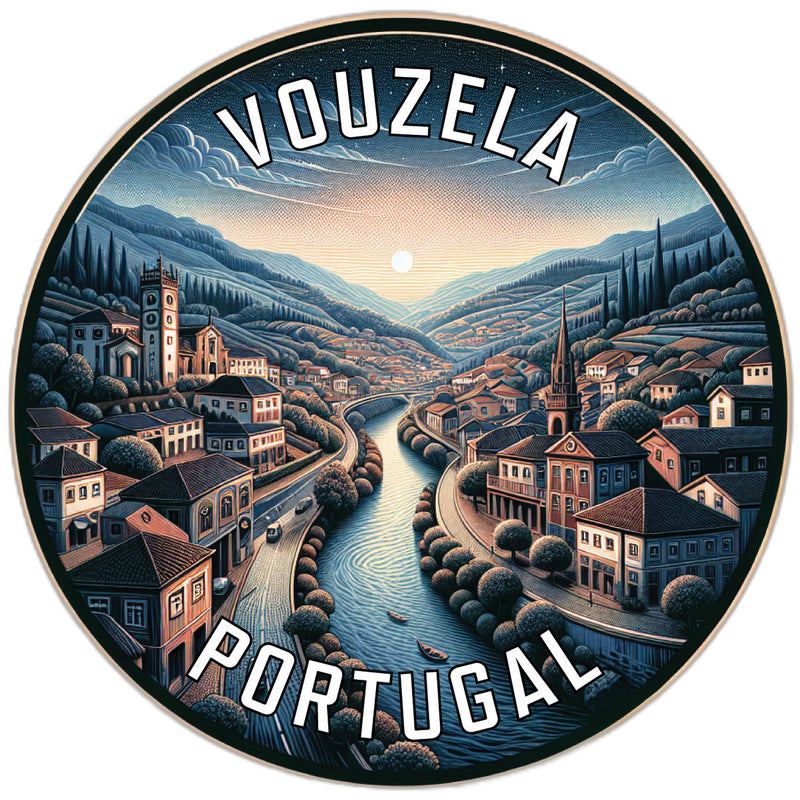 Vouzela Portugal Souvenir Die Cut Flat Magnet 2-Inch