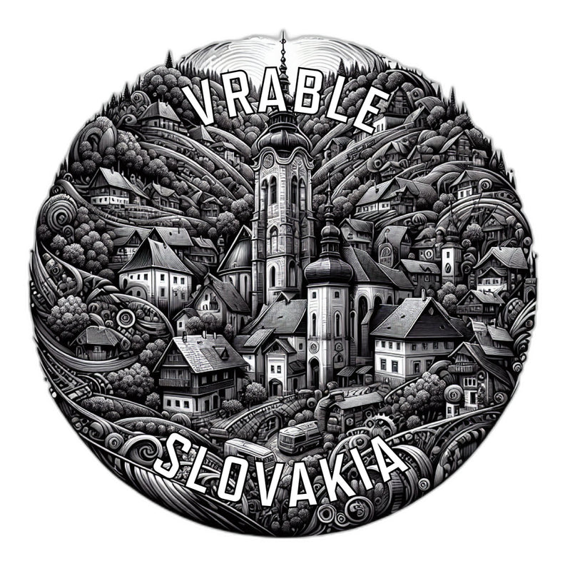 Vrable Slovakia Souvenir Die Cut Flat Magnet 6-Inch