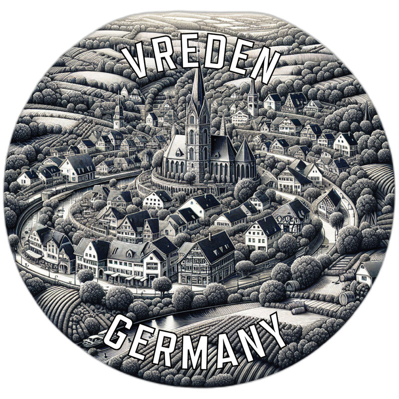 Vreden Germany Souvenir Die Cut Flat Magnet 2-Inch