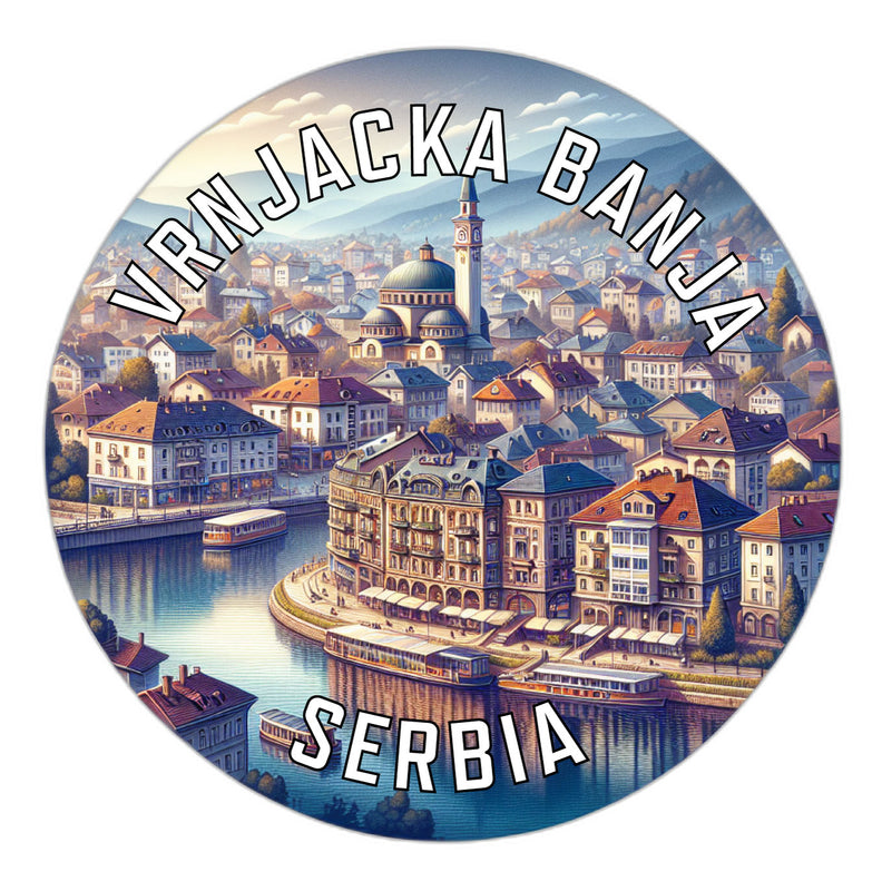 Vrnjacka Banja Serbia Souvenir Die Cut Flat Magnet 2-Inch