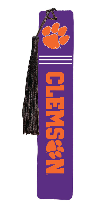 Clemson Tigers Wooden Bookmark with Tassel Officially Licensed Collegiate Product Single