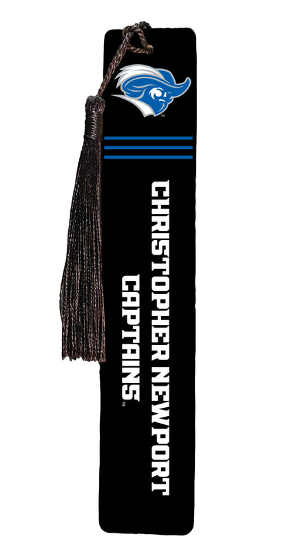 Christopher Newport Captains Collegiate Wooden Bookmark with Tassel